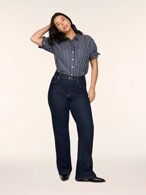 SPANX Dark Indigo boot cut Jeans